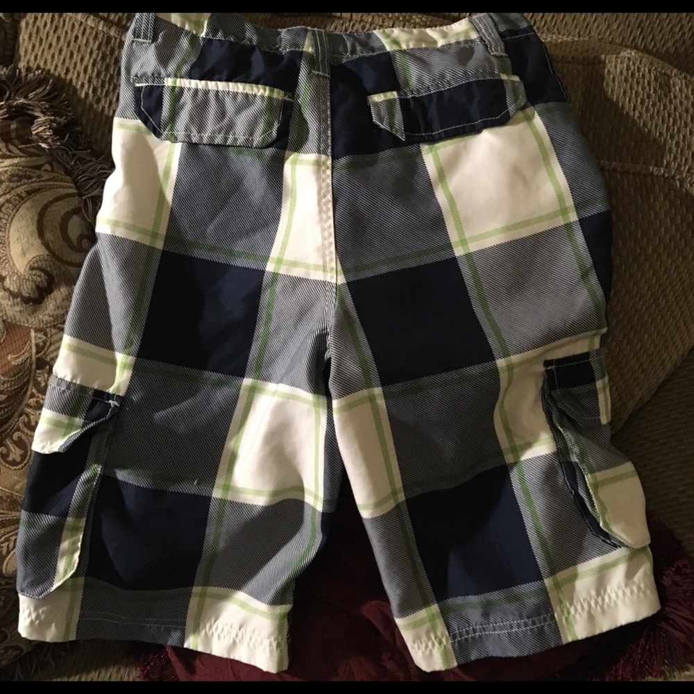 BOYS North Line Navy White Green Shorts Swim